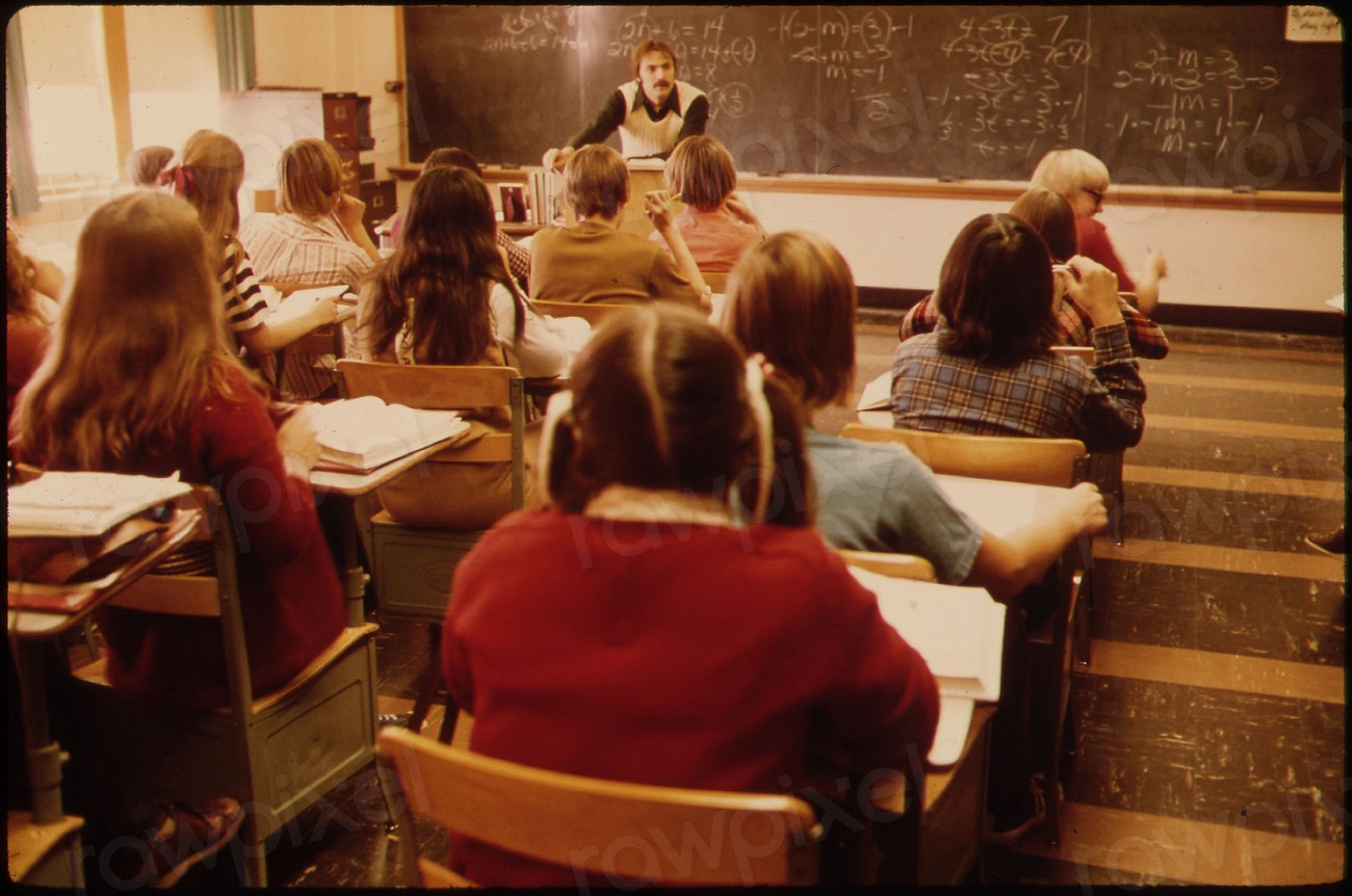 Students and Teacher in a Classroom