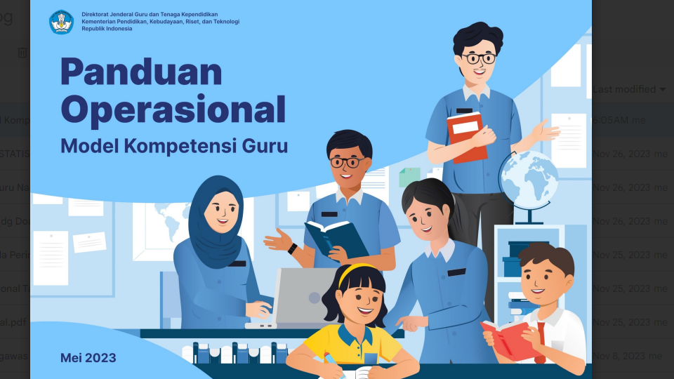 Panduan Operasional Model Kompetensi Guru 2023