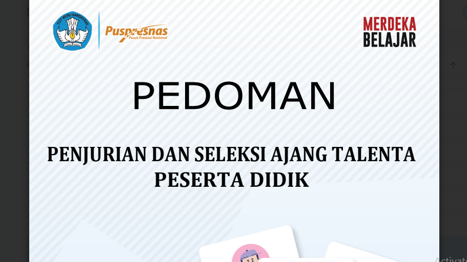 Pedoman penjurian dan seleksi ajang talenta peserta didik