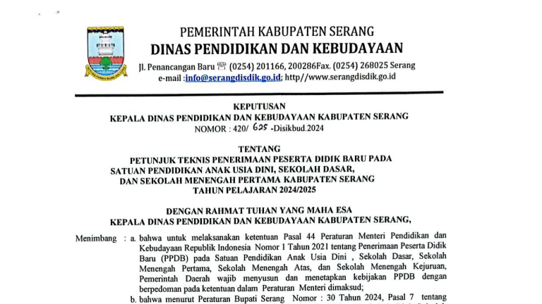 PPDB Kab Serang 2024