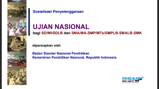 Sosialisasi Ujian Nasional