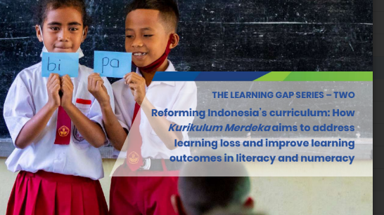 Reforming Indonesia's curriculum