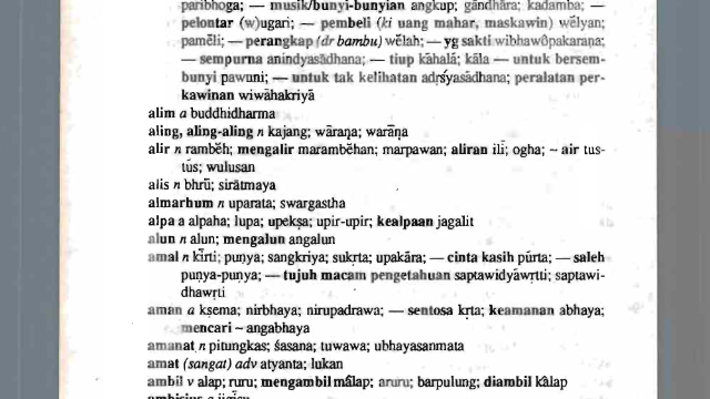 Kamus Indonesia Jawa Kuno